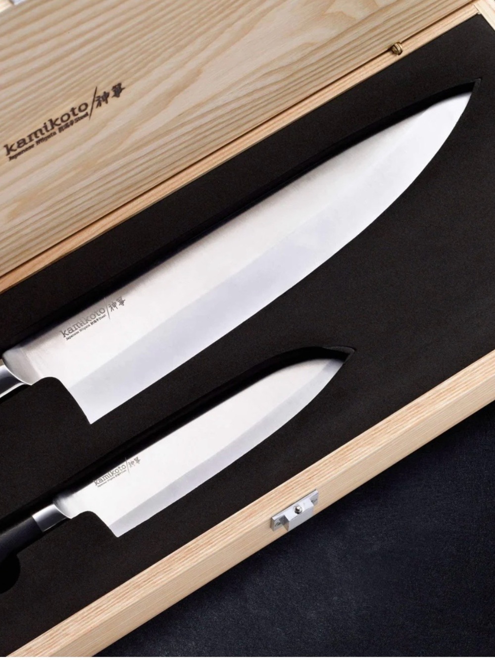 Kamikoto Senshi Knife Set — Black Japanese-Style Kitchen Knives